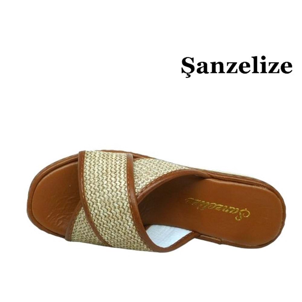 Z- ŞANZELİZE TERLİK - K-702 - HASIR ÖRGÜ - TABA