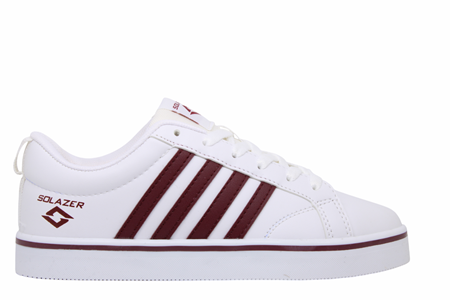 G- SOLAZER SPOR - 058 - CİLT / BEYAZ-BORDO