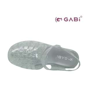 Z- GABİ DENİZ ŞEFFAF SANDALET - J-3 - GÜMÜŞ-SİMLİ