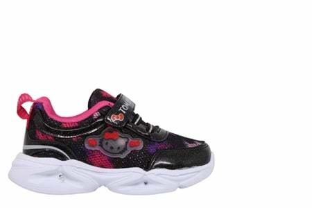 P- TOM SPEEDY SPOR IŞIKLI - 0824 - ANORAK / SİYAH-PEMBE