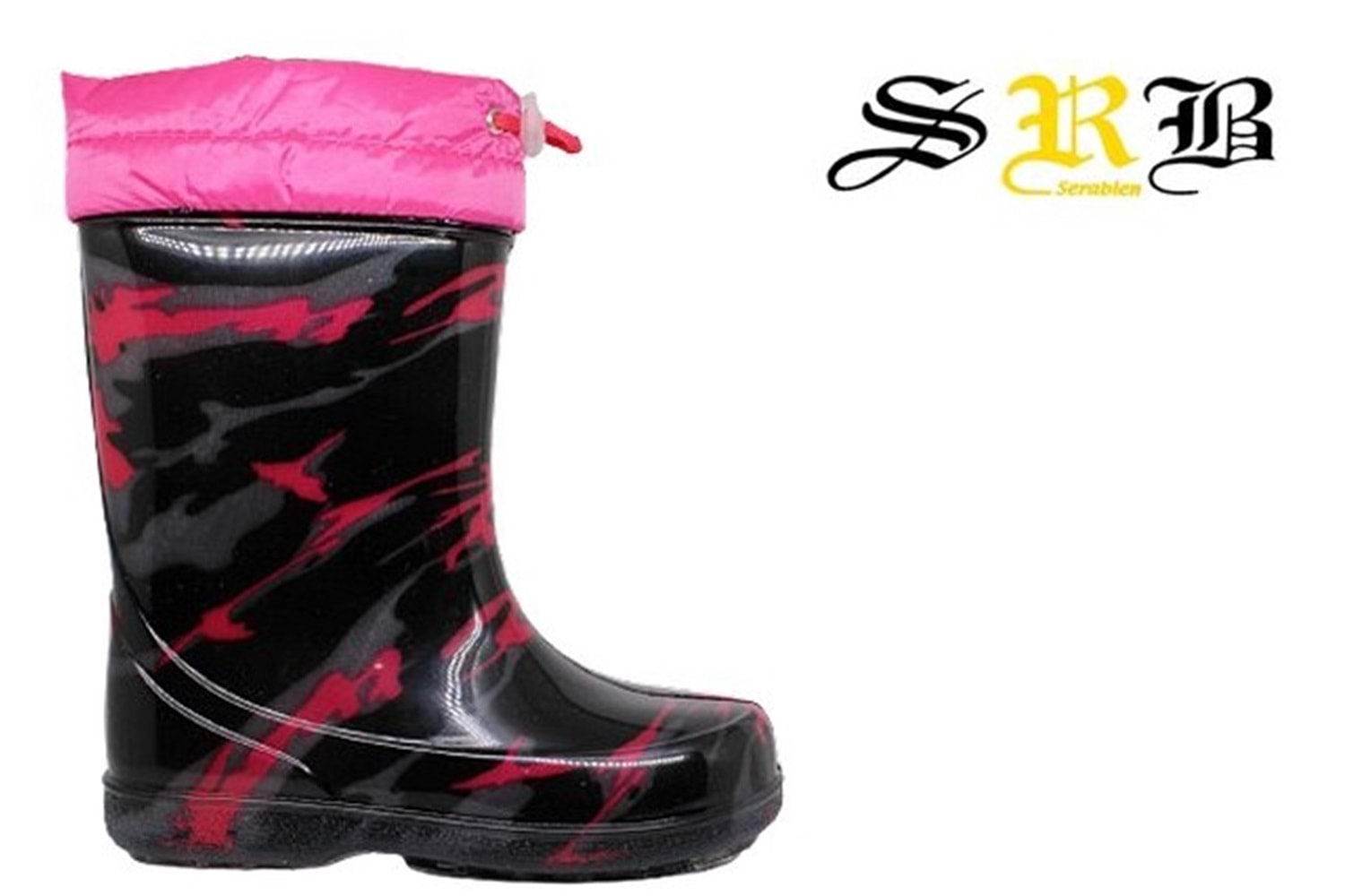 F- SRB ÇİZME YAĞMUR - 501 - FUJYA-SİYAH