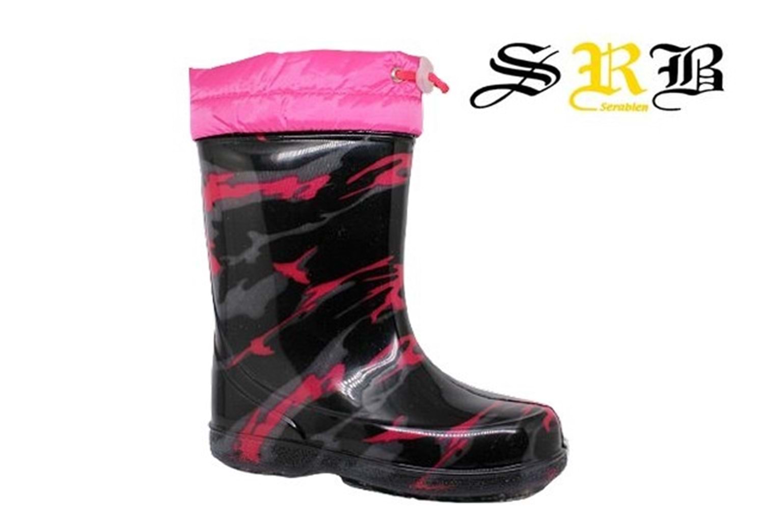 F- SRB ÇİZME YAĞMUR - 501 - FUJYA-SİYAH