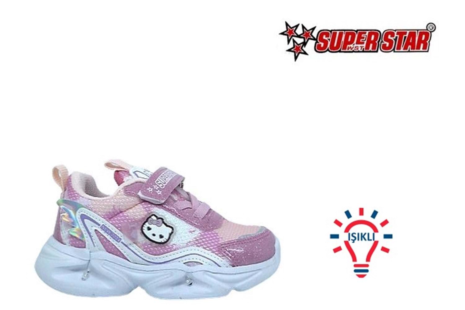 B- SÜPERSTAR SPOR IŞIKLI - 305-2 - ANORAK / PEMBE-PUDRA