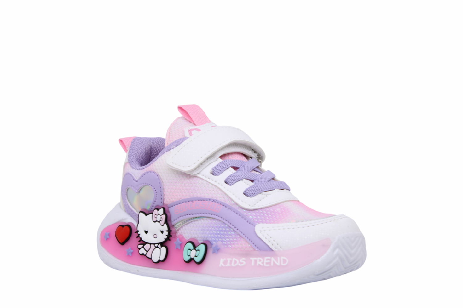 P- SÜPERSTAR SPOR - 010-8 - ANORAK / BEYAZ-LİLA-PEMBE