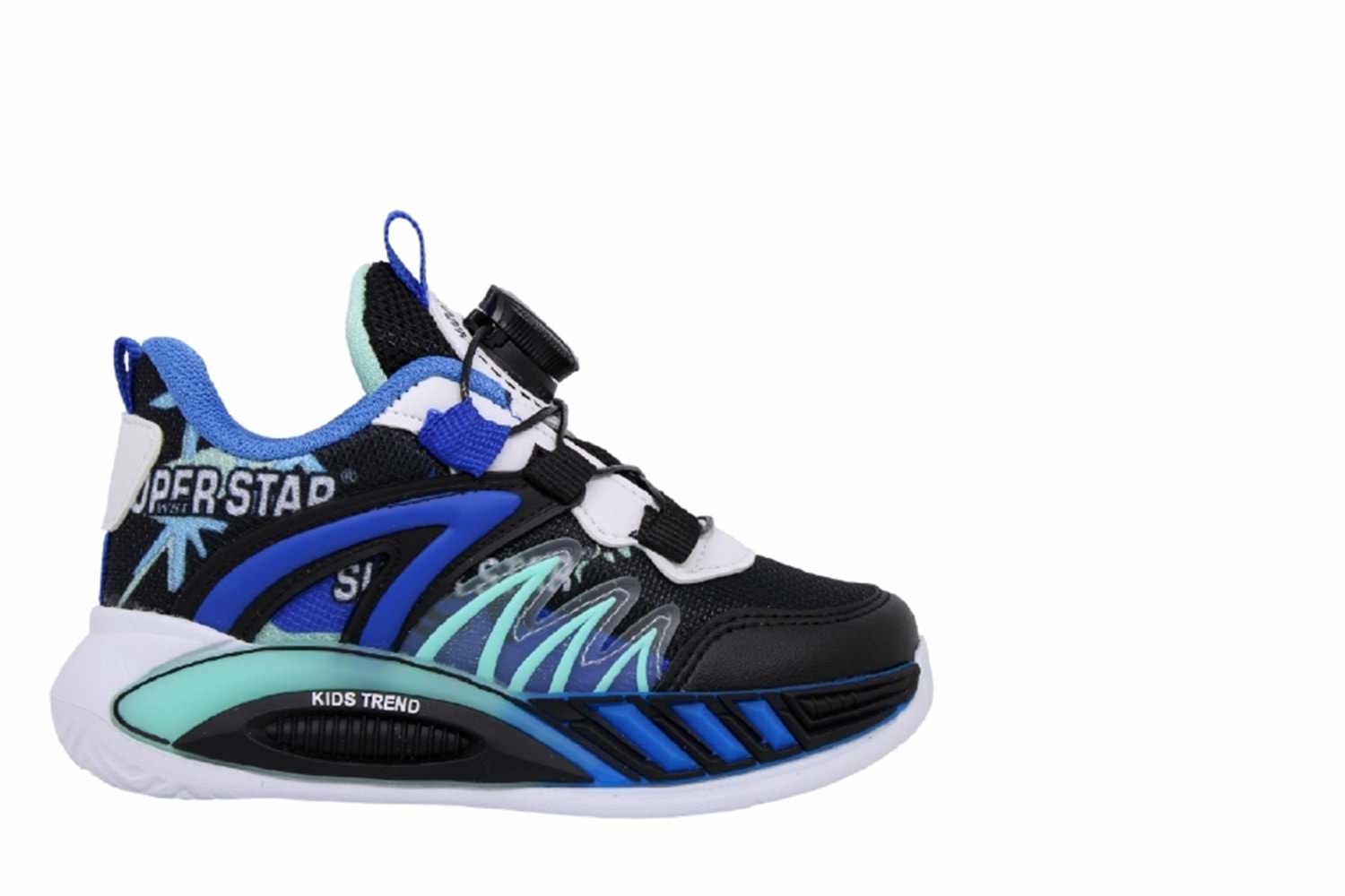 P- SÜPERSTAR SPOR - 020-5 - ANORAK / SİYAH-SAX-SU-YEŞİLİ