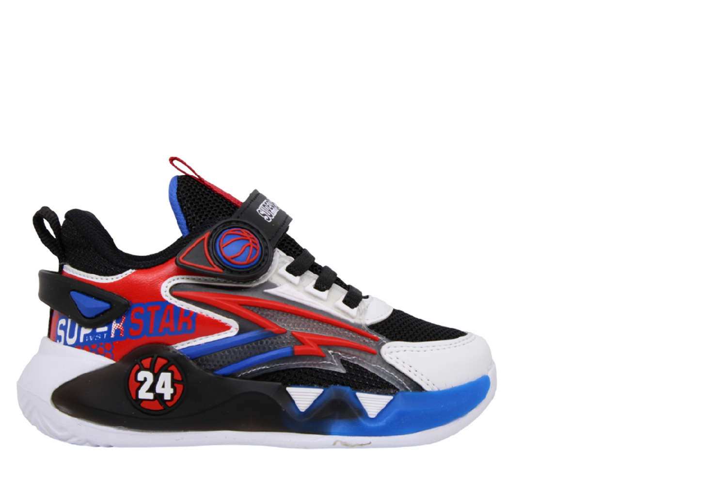 P- SÜPERSTAR SPOR - 024-1 - ANORAK / BEYAZ-KIRMIZI-SAX