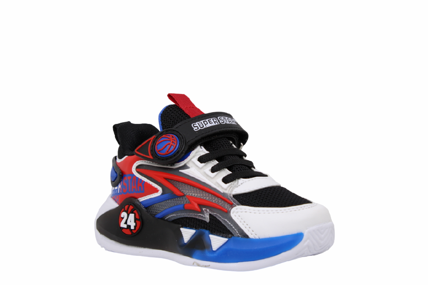 P- SÜPERSTAR SPOR - 024-1 - ANORAK / BEYAZ-KIRMIZI-SAX