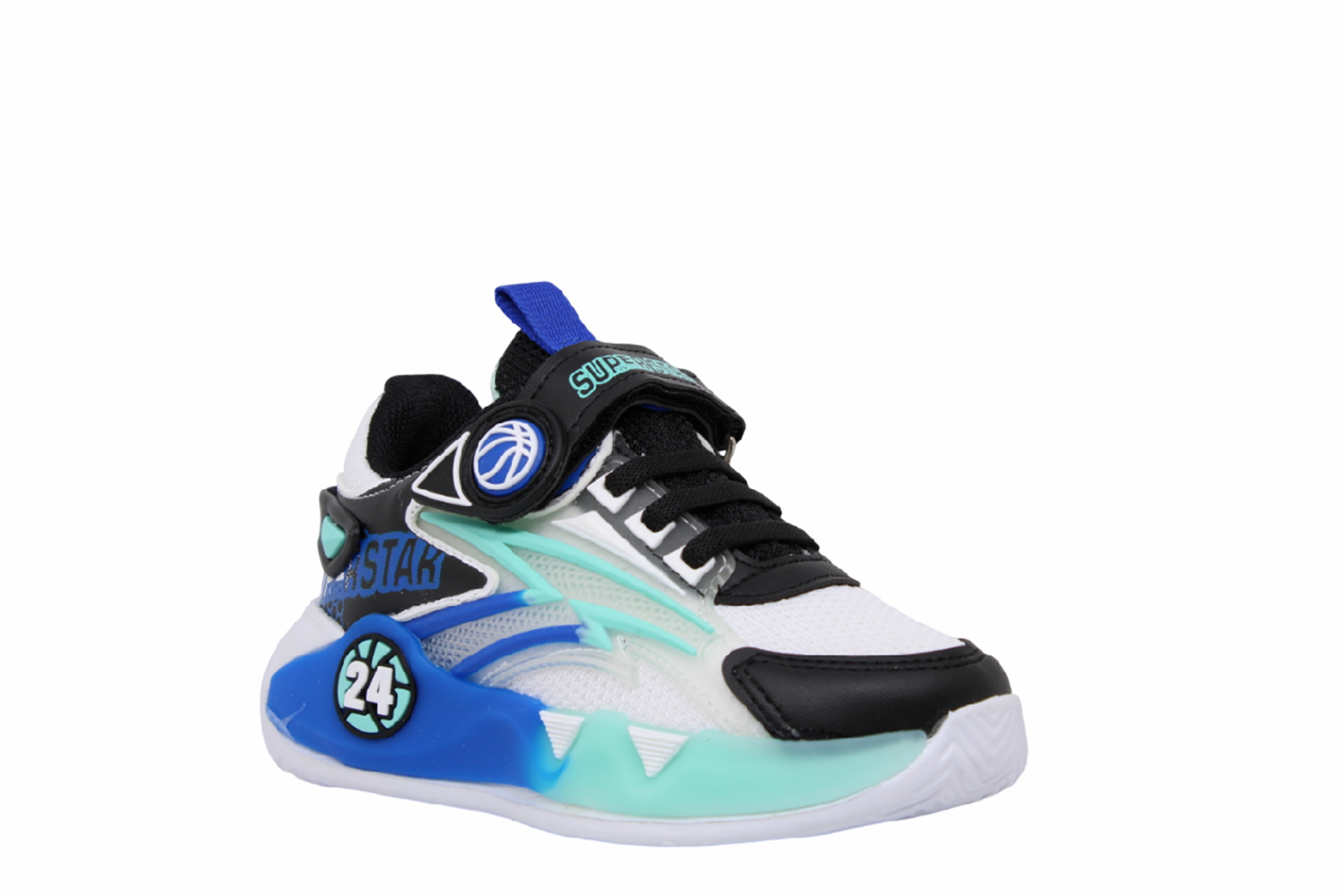 P- SÜPERSTAR SPOR - 024-2 - ANORAK / SİYAH-SAX-SU-YEŞİLİ