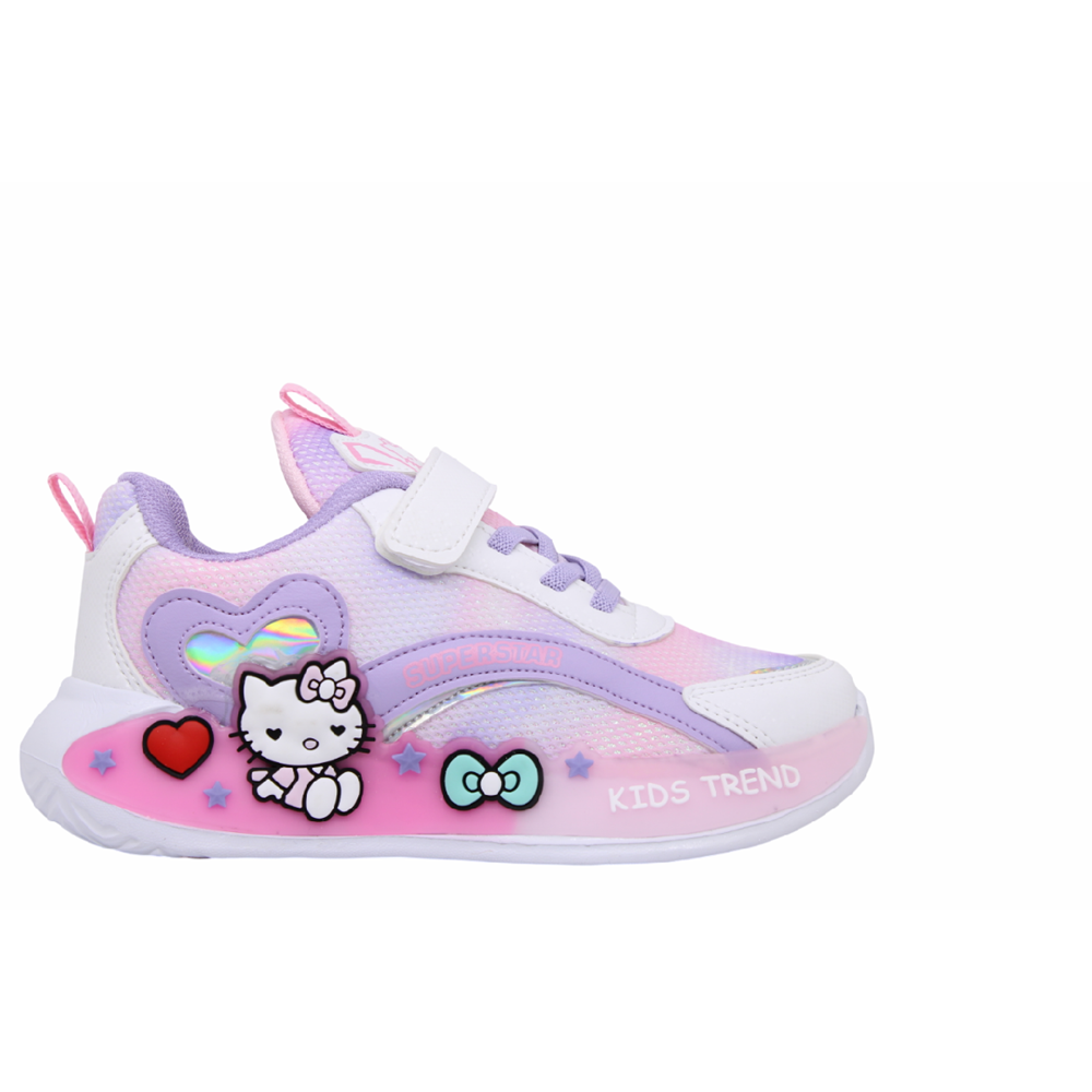 F- SÜPERSTAR SPOR - 010-8 - ANORAK / BEYAZ-LİLA-PEMBE