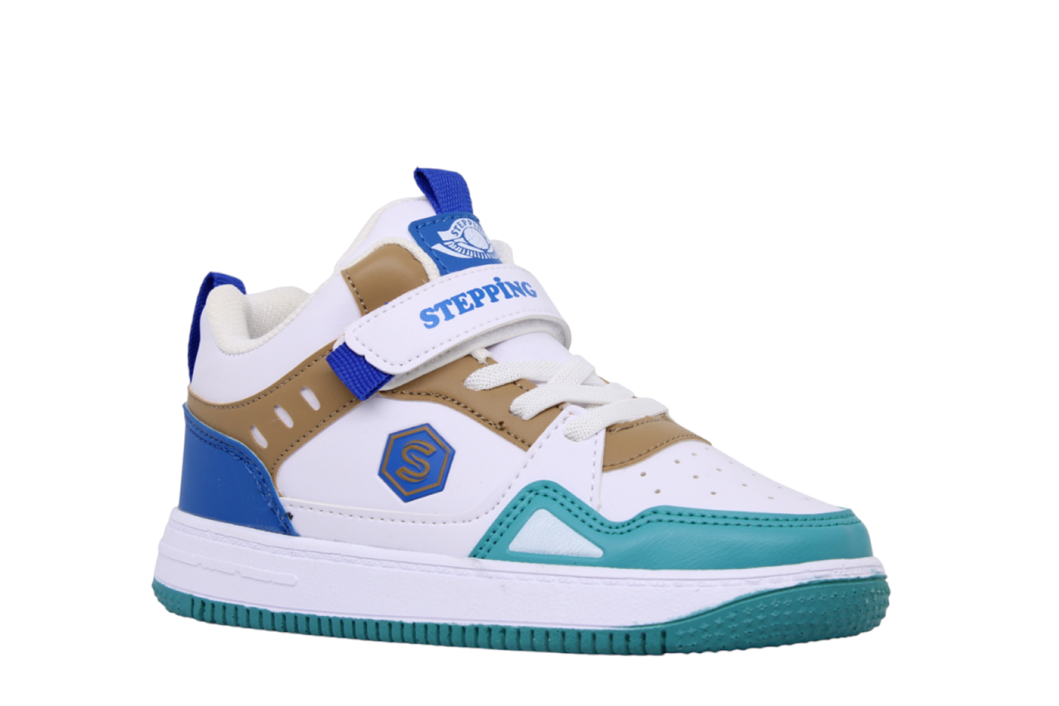 F- STEPPİNG SPOR BASKET - N-365 - CİLT / BEYAZ-SAX