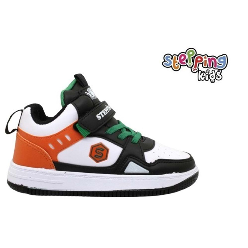 F- STEPPİNG SPOR BASKET - N-365 - CİLT / SİYAH-ORANGE
