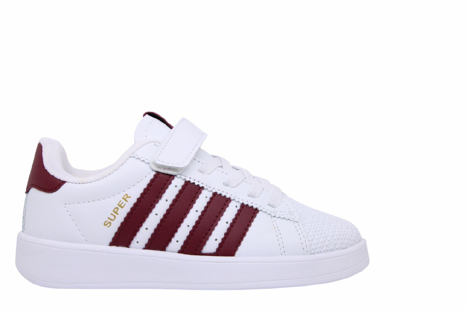 F- STEPPİNG SPOR - 269 - CİLT / BEYAZ-BORDO