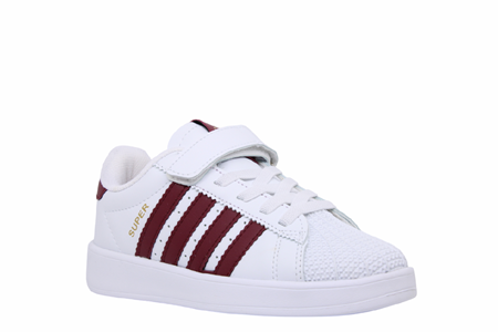 F- STEPPİNG SPOR - 269 - CİLT / BEYAZ-BORDO