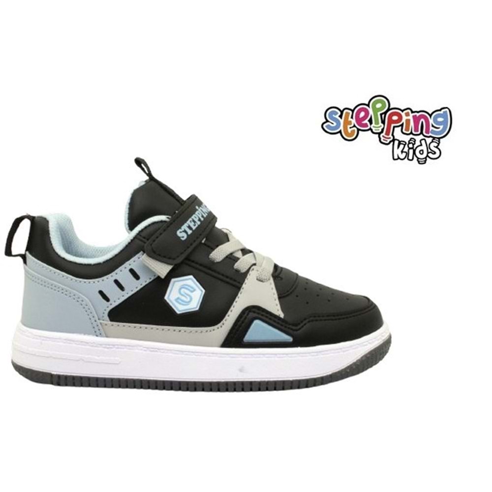 F- STEPPİNG SPOR - N-365 - CİLT / SİYAH-MAVİ