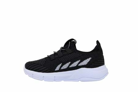 P- STEPPİNG SPOR IŞIKLI - 502 - TRİKO / SİYAH-BEYAZ