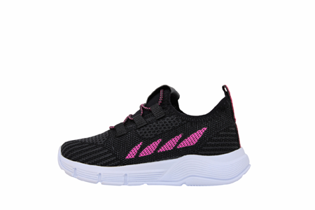 P- STEPPİNG SPOR IŞIKLI - 502 - TRİKO / SİYAH-FUJYA