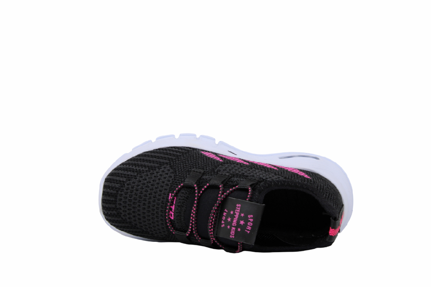 P- STEPPİNG SPOR IŞIKLI - 502 - TRİKO / SİYAH-FUJYA