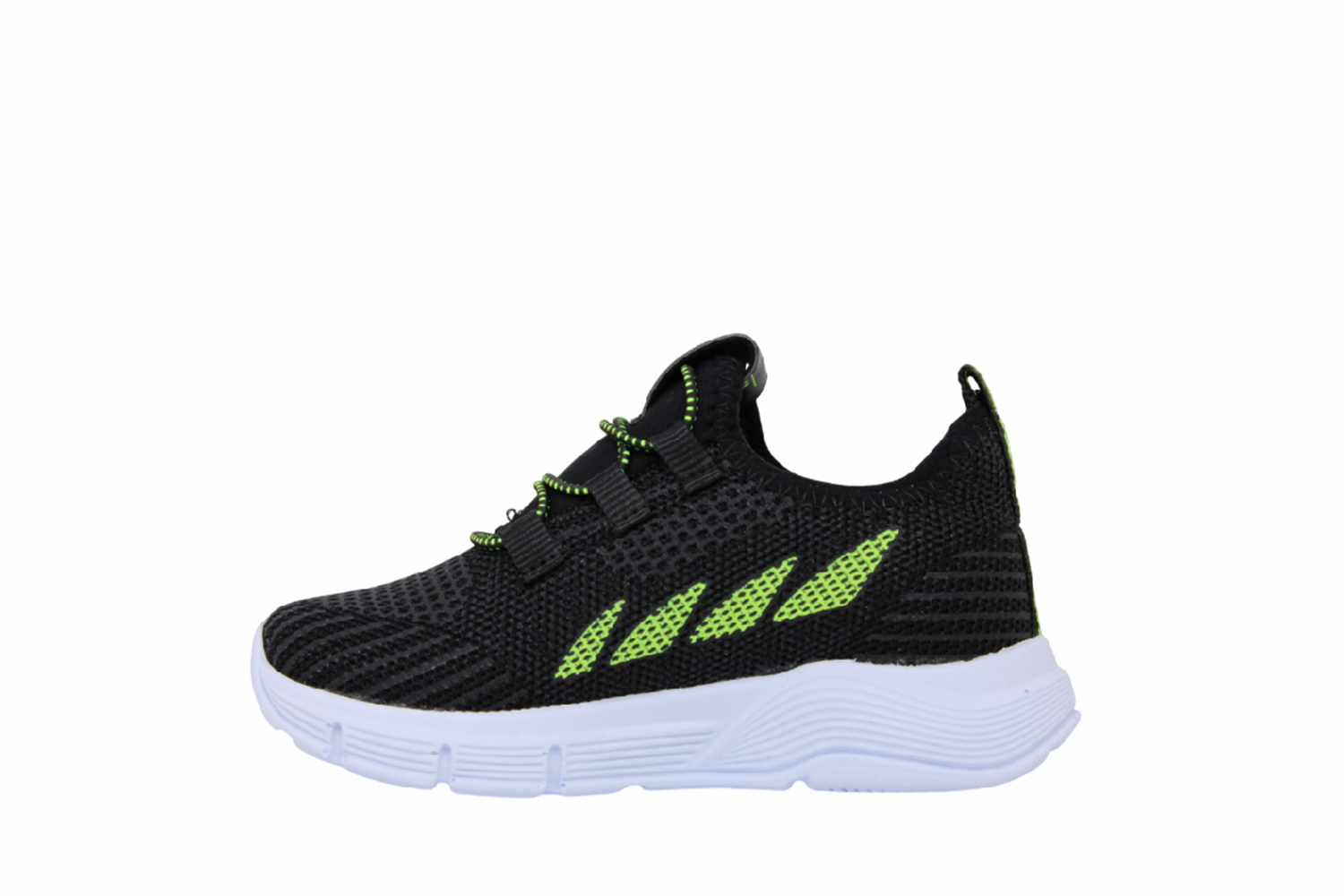 P- STEPPİNG SPOR IŞIKLI - 502 - TRİKO / SİYAH-F.SARI