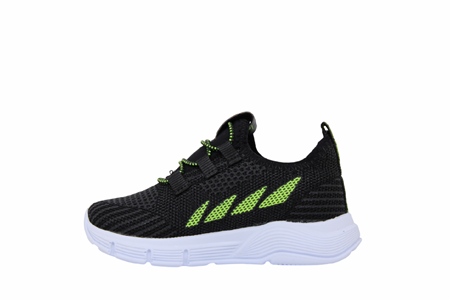 P- STEPPİNG SPOR IŞIKLI - 502 - TRİKO / SİYAH-F.SARI