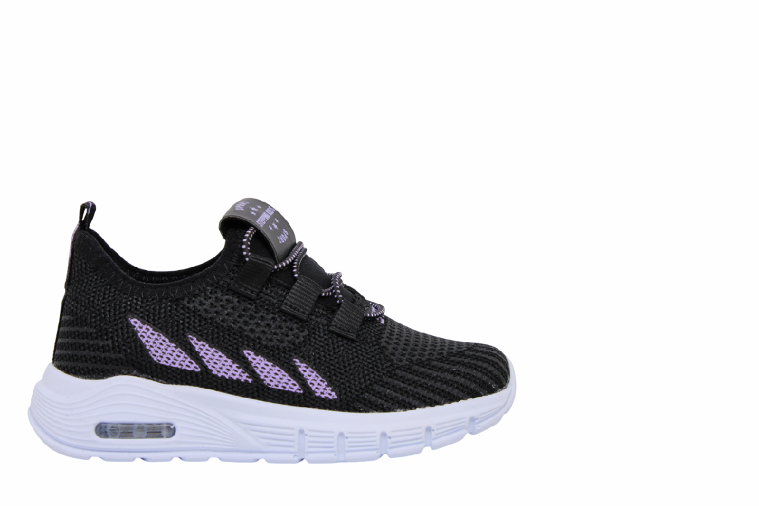 P- STEPPİNG SPOR IŞIKLI - 502 - TRİKO / SİYAH-LİLA