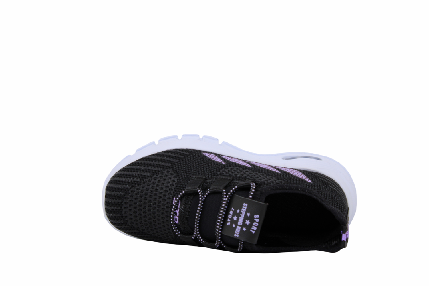 P- STEPPİNG SPOR IŞIKLI - 502 - TRİKO / SİYAH-LİLA