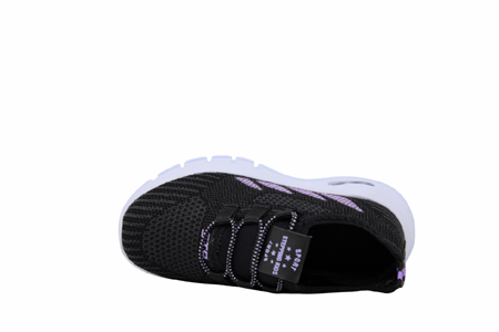 P- STEPPİNG SPOR IŞIKLI - 502 - TRİKO / SİYAH-LİLA