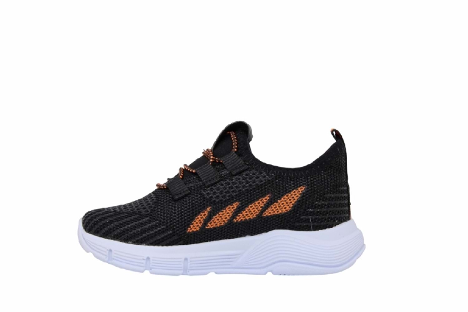 P- STEPPİNG SPOR IŞIKLI - 502 - TRİKO / SİYAH-F.ORANGE