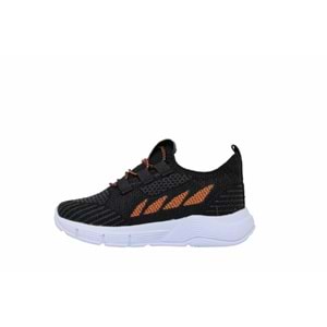 P- STEPPİNG SPOR IŞIKLI - 502 - TRİKO / SİYAH-F.ORANGE