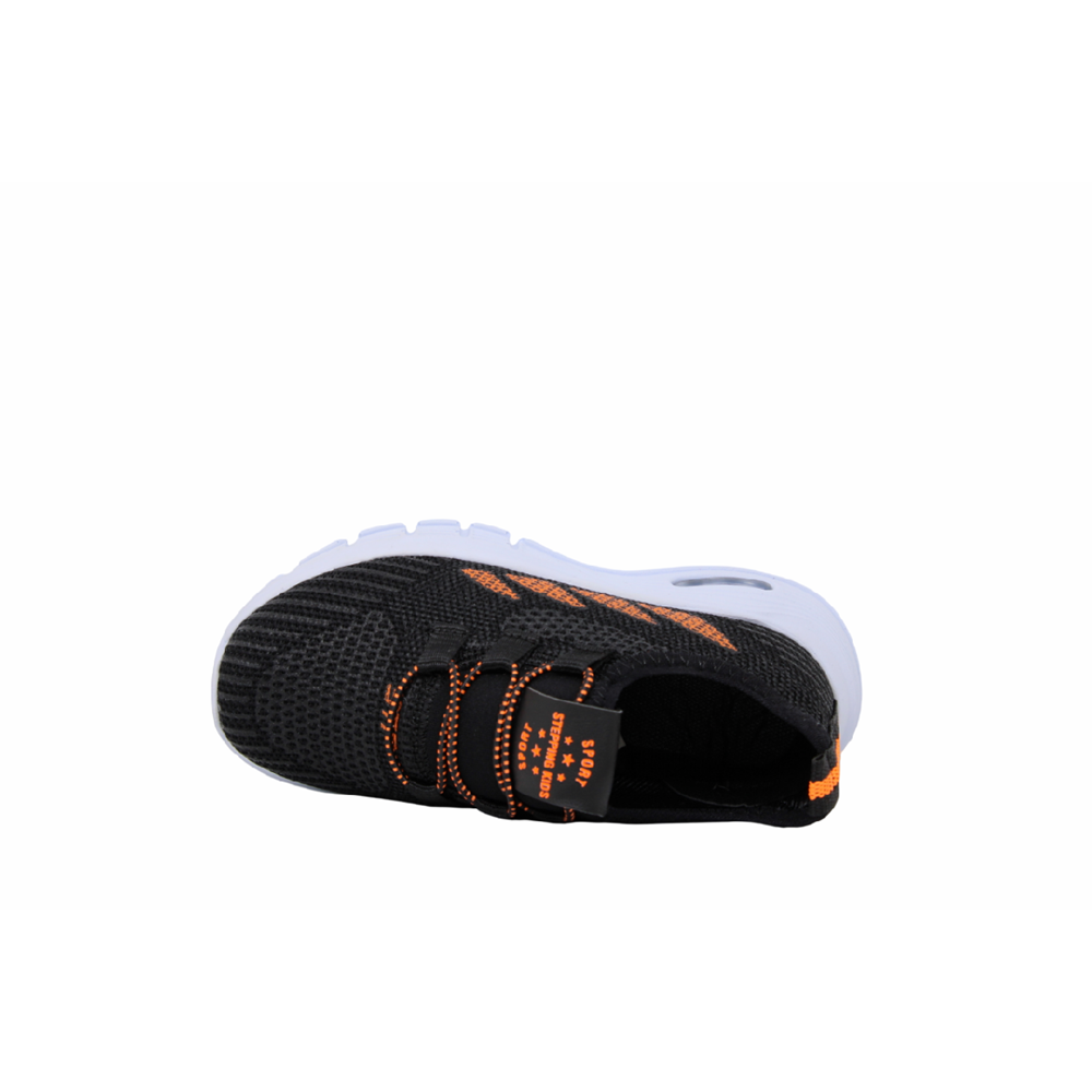 P- STEPPİNG SPOR IŞIKLI - 502 - TRİKO / SİYAH-F.ORANGE