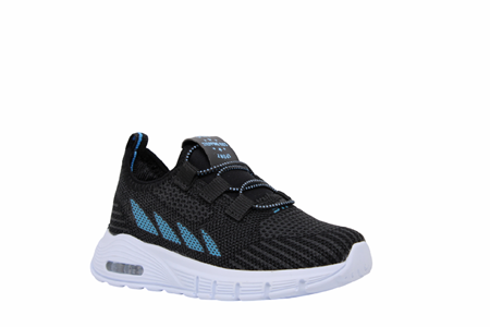 P- STEPPİNG SPOR IŞIKLI - 502 - TRİKO / SİYAH-TURKUAZ