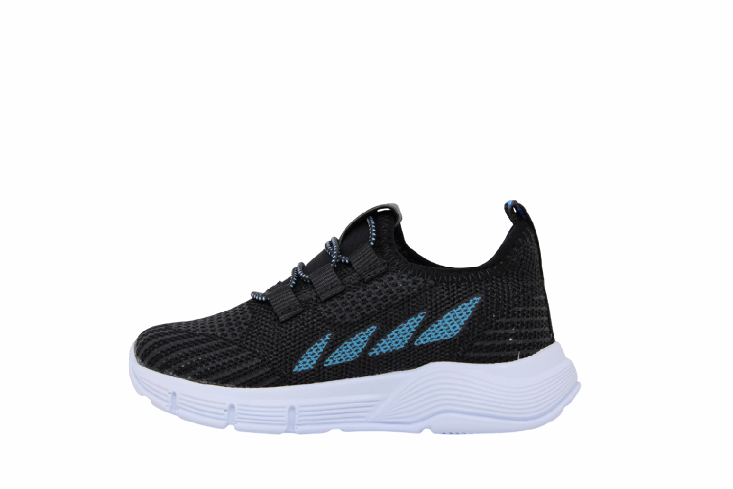 P- STEPPİNG SPOR IŞIKLI - 502 - TRİKO / SİYAH-TURKUAZ