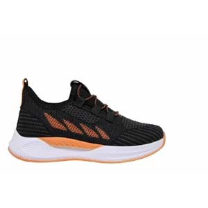 F- STEPPİNG SPOR - 502 - TRİKO / SİYAH-F.ORANGE