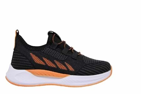 F- STEPPİNG SPOR - 502 - TRİKO / SİYAH-F.ORANGE