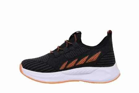 F- STEPPİNG SPOR - 502 - TRİKO / SİYAH-F.ORANGE