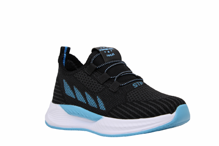 F- STEPPİNG SPOR - 502 - TRİKO / SİYAH-TURKUAZ