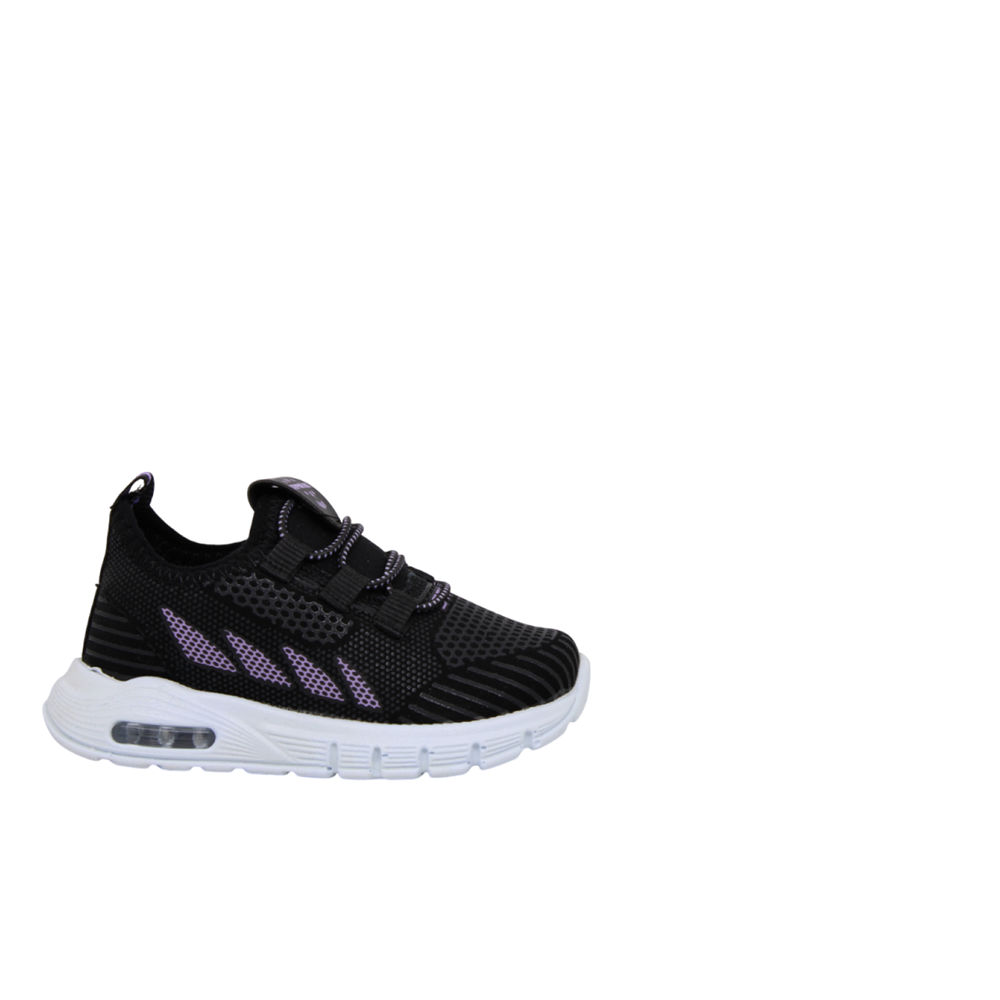 B- STEPPİNG SPOR IŞIKLI - 126 - VELVET / SİYAH-LİLA