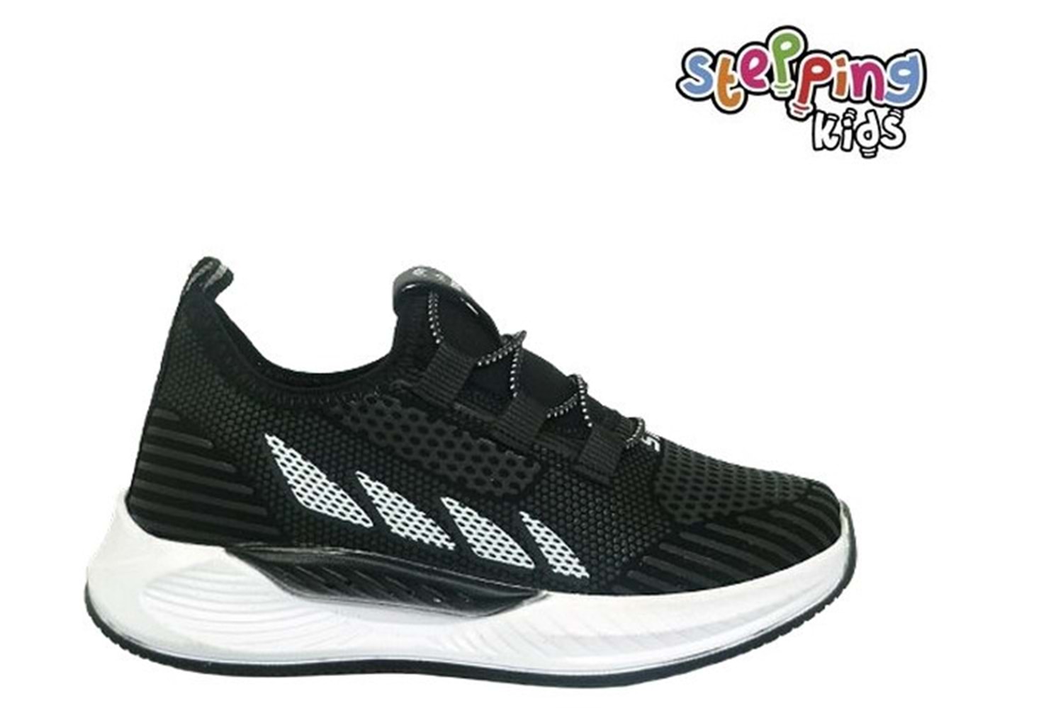 F- STEPPİNG SPOR - 502 - VELVET / SİYAH-BEYAZ