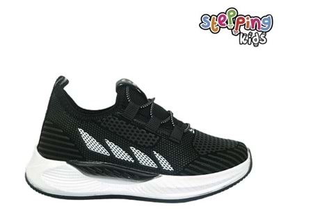 F- STEPPİNG SPOR - 502 - VELVET / SİYAH-BEYAZ