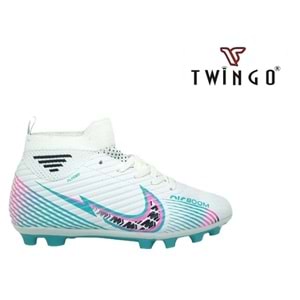 F- TWİNGO KRAMPON - 585 - ÇORAPLI - BEYAZ-TURKUAZ