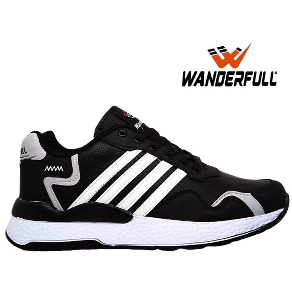 M- WANDERFULL SPOR - 4032 - CİLT / SİYAH-BUZ-BEYAZ