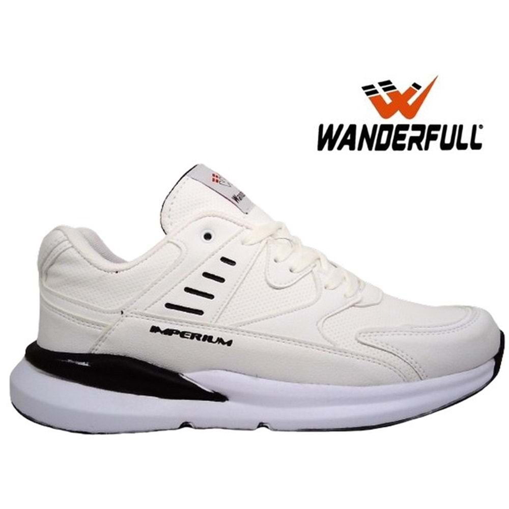 M- WANDERFULL SPOR - 4132 - CİLT / BEYAZ-SİYAH