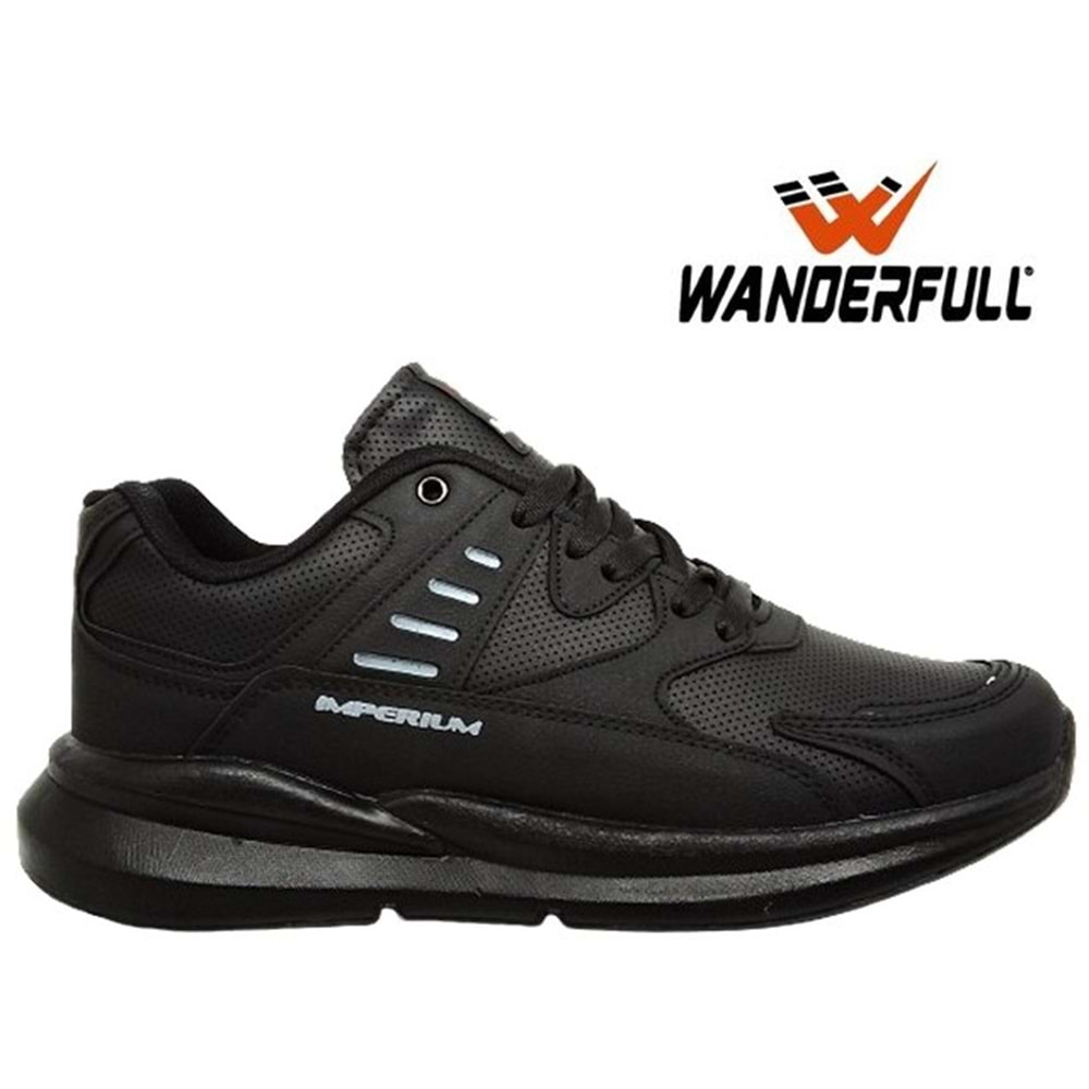 M- WANDERFULL SPOR - 4132 - CİLT / SİYAH-SİYAH