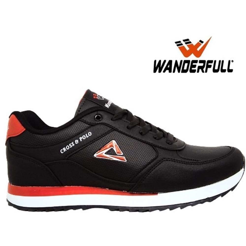 M- WANDERFULL SPOR - 4247 - CİLT / SİYAH-BEYAZ-KIRMIZI