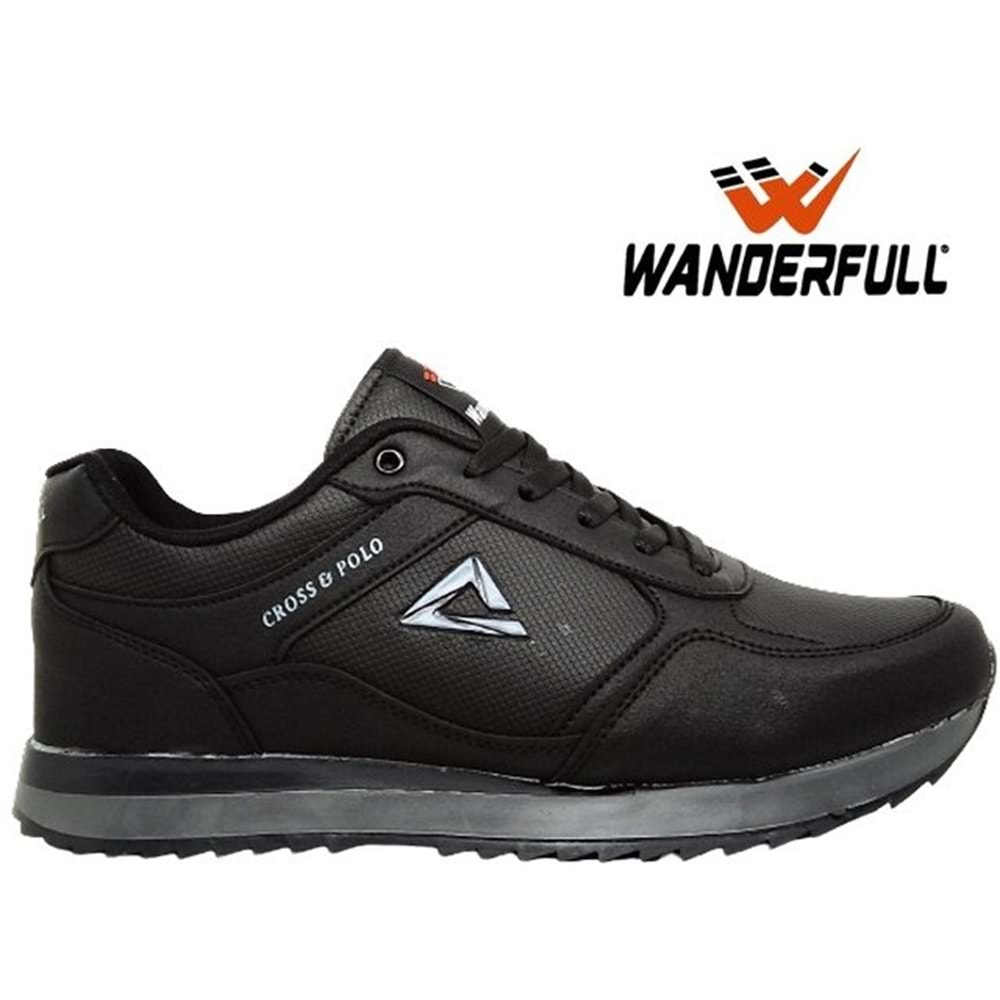 M- WANDERFULL SPOR - 4247 - CİLT / SİYAH-SİYAH