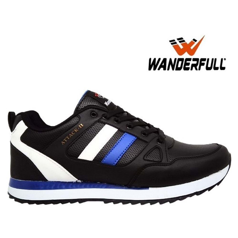 M- WANDERFULL SPOR - 4264 - CİLT / SİYAH-BEYAZ-SAX