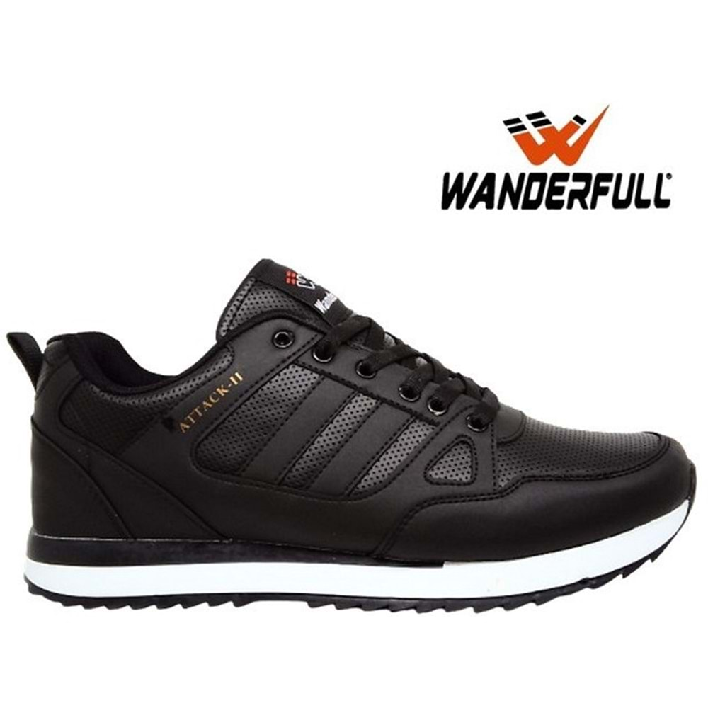 M- WANDERFULL SPOR - 4264 - CİLT / SİYAH-SİYAH