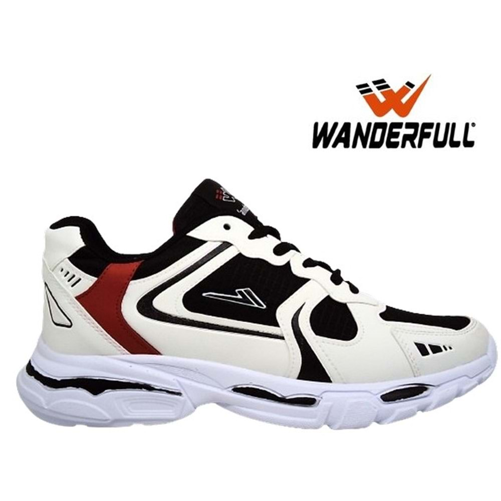 M- WANDERFULL SPOR - 4272 - CİLT / SİYAH-BEYAZ-KIRMIZI