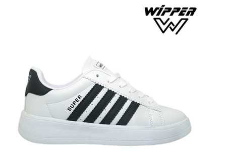 G- WİPPER SPOR - 035 - CİLT / BEYAZ-SİYAH