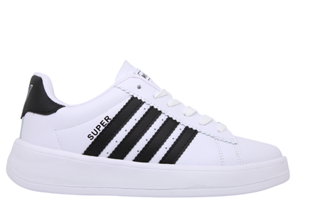 G- WİPPER SPOR - 035 - CİLT / BEYAZ-SİYAH