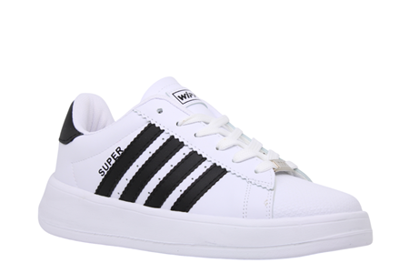 G- WİPPER SPOR - 035 - CİLT / BEYAZ-SİYAH